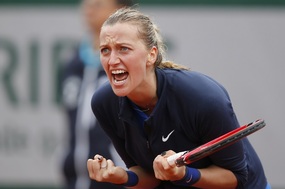 Petra Kvitová se na postup natrápila.