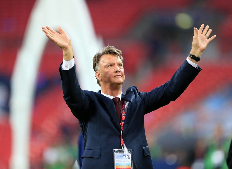 Ohrožený trenér Louis Van Gaal. 