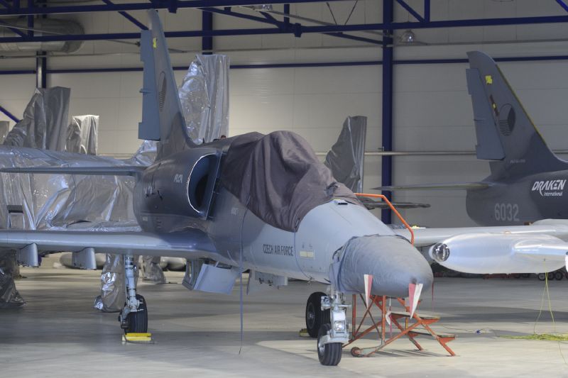 Cvičný letoun L-159 společnosti Aero Vodochody.