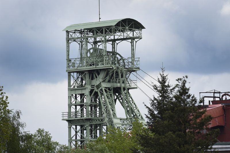Pohled na důl Karviná, závod Lazy v Orlové.