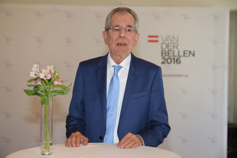 Nový rakouský prezident Alexander Van der Bellen.