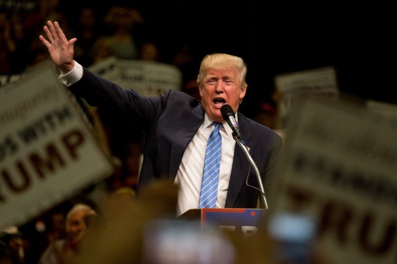 Prezidentský kandidát Donald Trump. Prezidentský kandidát Donald Trump.