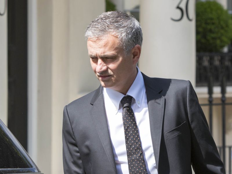 Nový trenér hráčů Manchesteru United José Mourinho