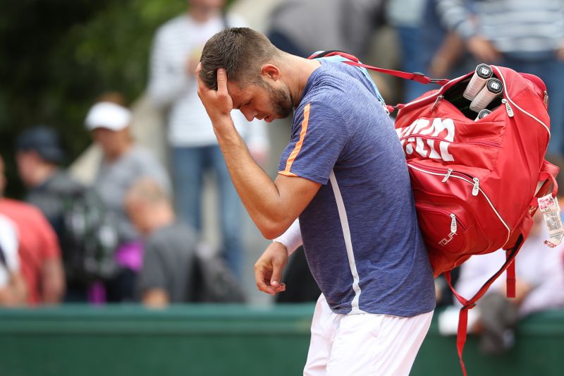 Tenista Jiří Veselý neskrýval po vpadnutí z French Open zklamání