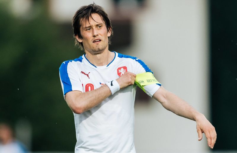Reprezentační kapitán Tomáš Rosický. 