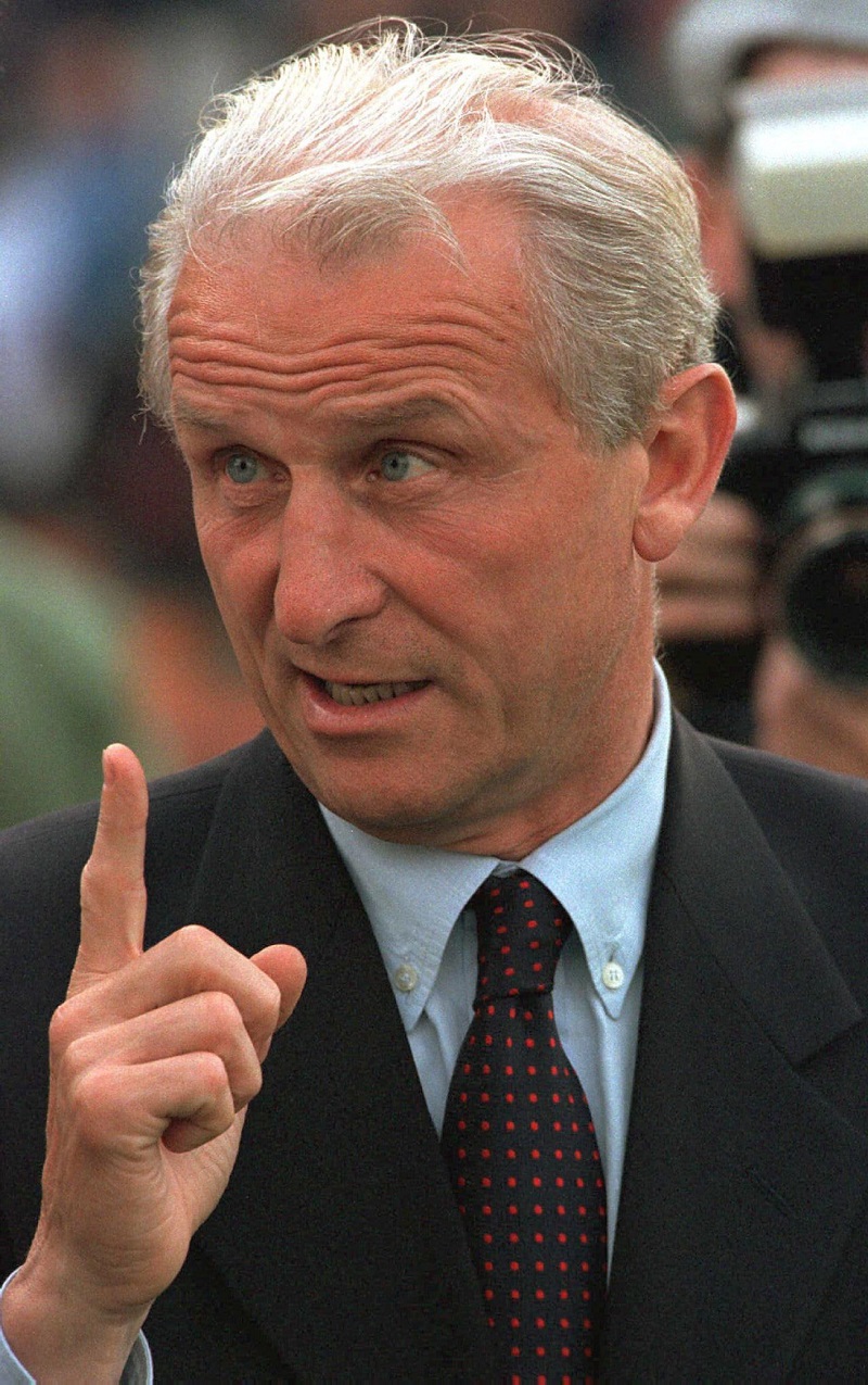 Trenér Giovanni Trapattoni.