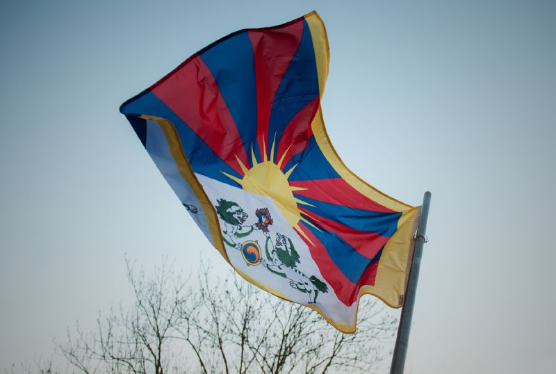 Tibetská vlajka (ilustrační foto). 