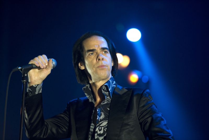 Zpěvák Nick Cave.