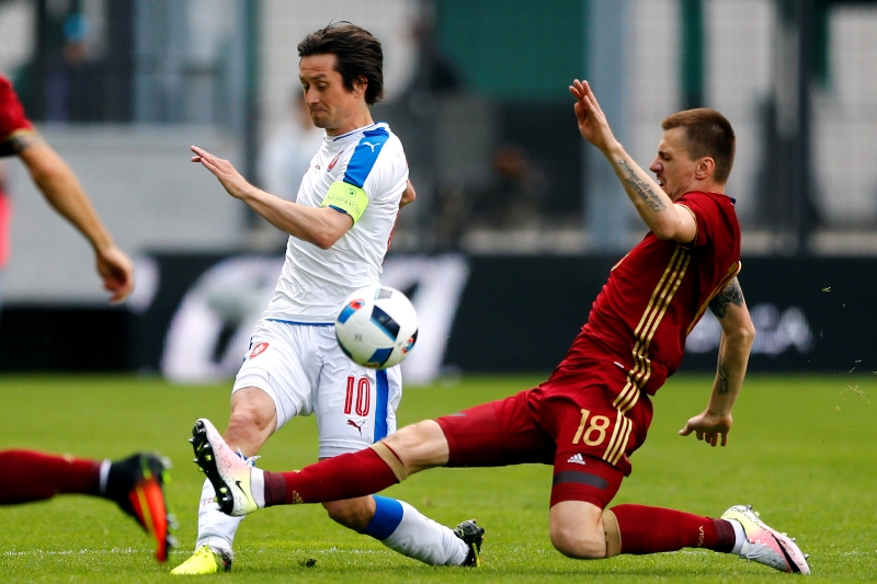 Kapitán české fotbalové reprezentace Tomáš Rosický.