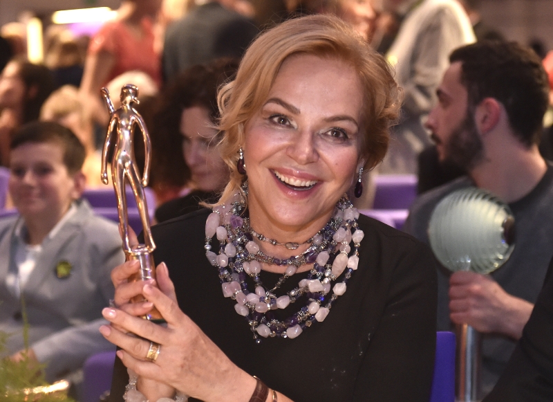 Dagmar Havlová navštívila zlínský filmový festival pro děti a mládež.