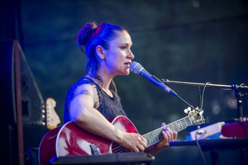 Zpěvačka Lenka Dusilová. Zpěvačka Lenka Dusilová.