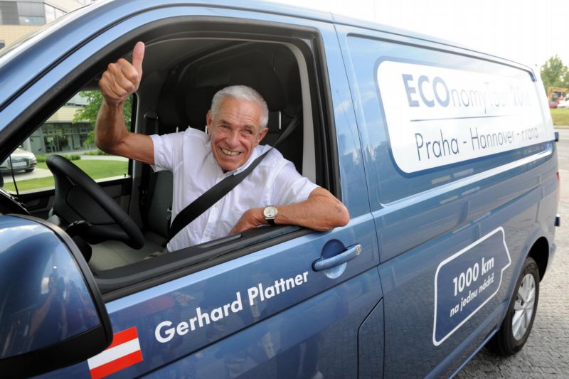 Plattner má na svém kontě další úspornou jízdu, tentokrát s užitkovým vozem. 