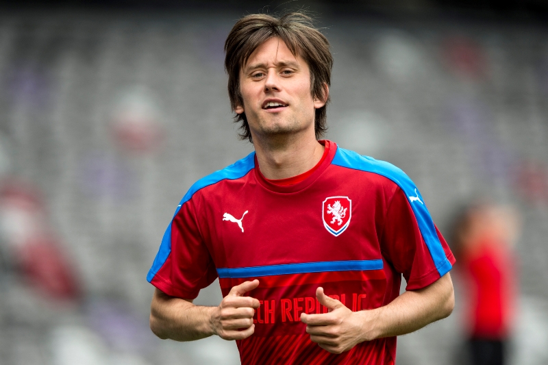 Kapitán české fotbalové reprezentace Tomáš Rosický.