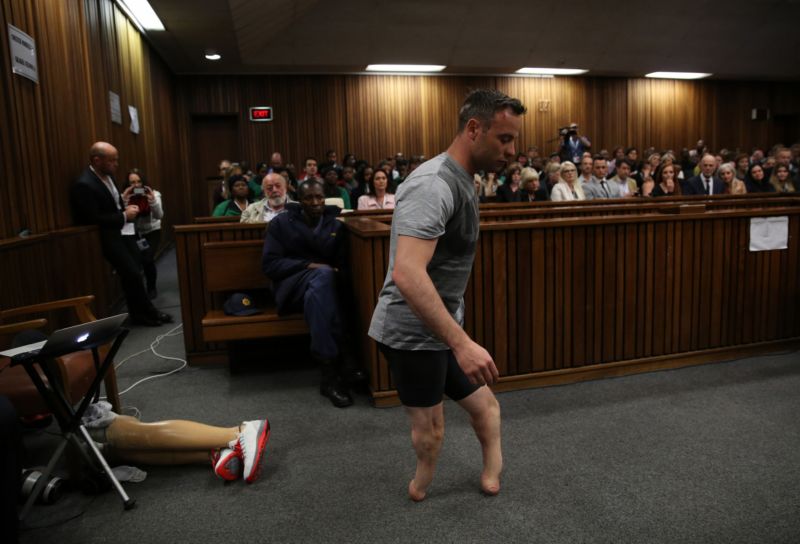 Oscar Pistorius u soudu.