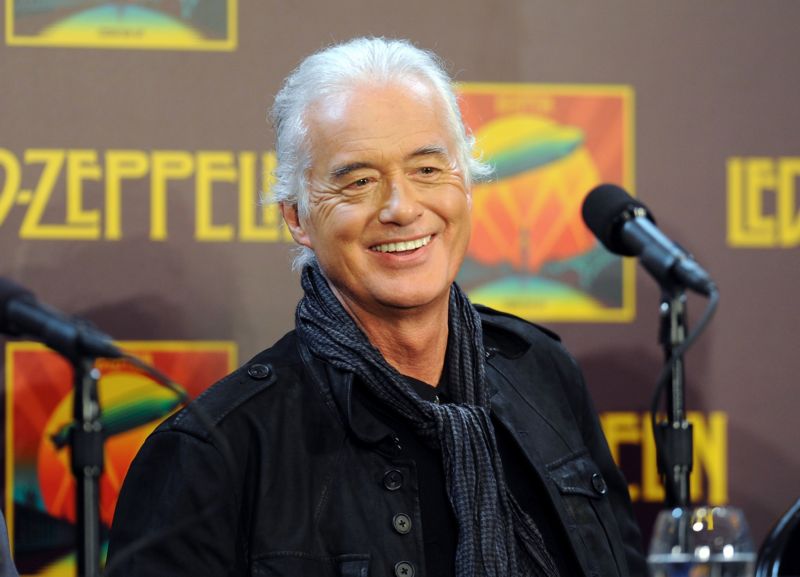 Kytarista legendární skupiny Led Zeppelin Jimmy Page.