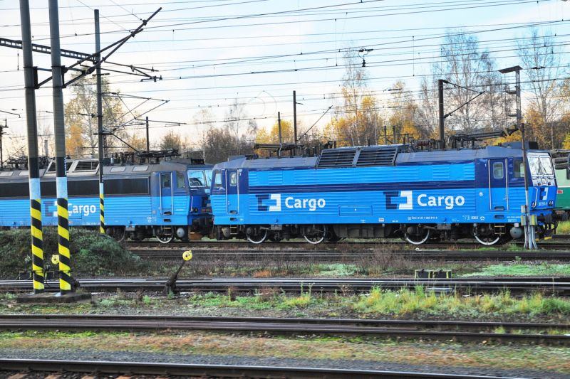 Nákladní vlak z flotily ČD Cargo.