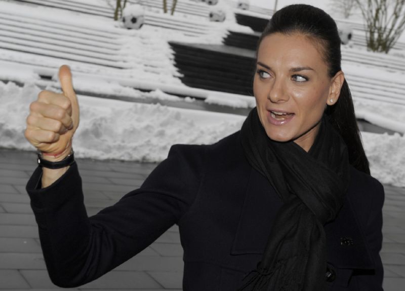 Ruská tyčkařka Dvojnásobná a olympijská vítězka Jelena Isinbajevová.