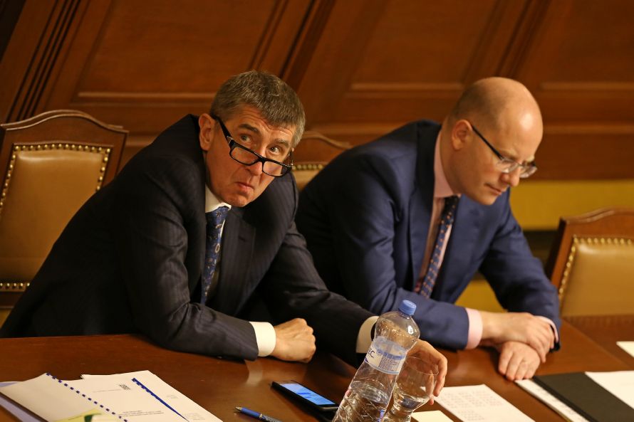 Andrej Babiš (vlevo, ANO) a Bohuslav Sobotka (ČSSD).