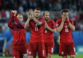 Smutek českých fotbalistů.