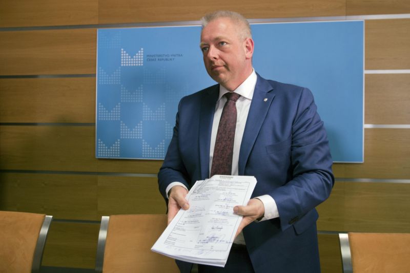 Ministr vnitra Milan Chovanec.