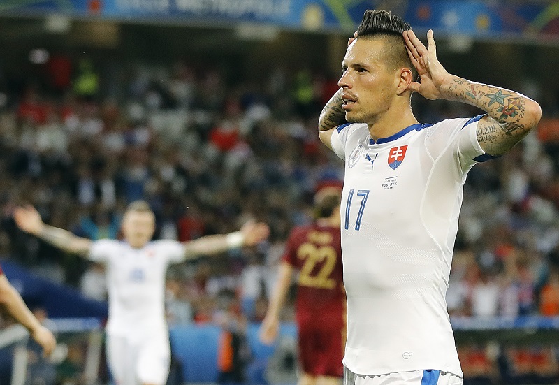 Záložník Marek Hamšík. 