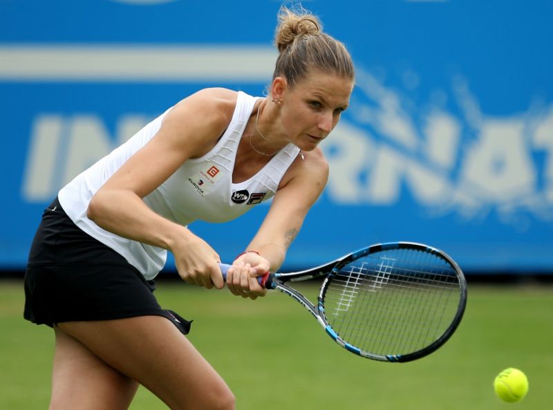 Tenistka Karolína Plíšková na turnaji v Eastbourne