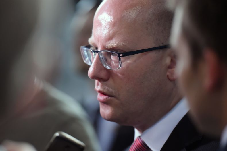 Premiér Bohuslav Sobotka (ČSSD).