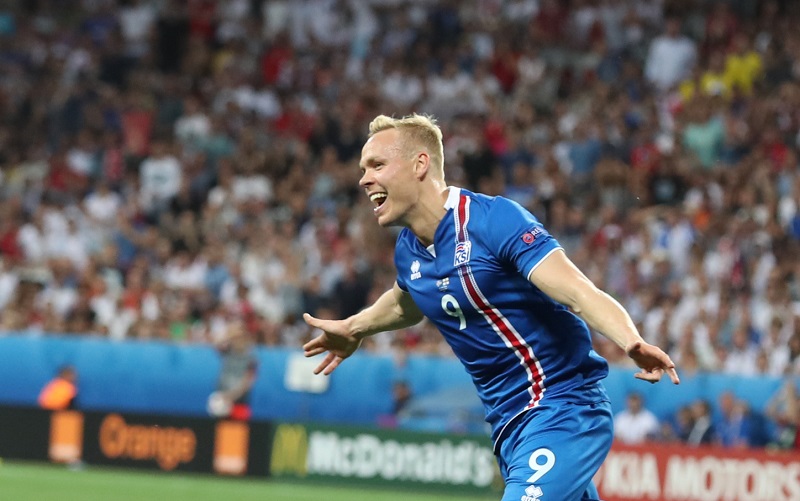 Islandská radost z první branky. 
