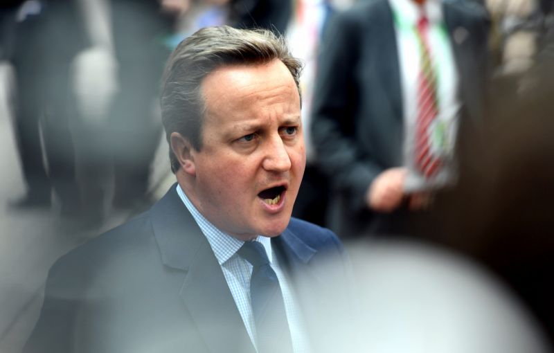 Odstupující britský premiér David Cameron.
