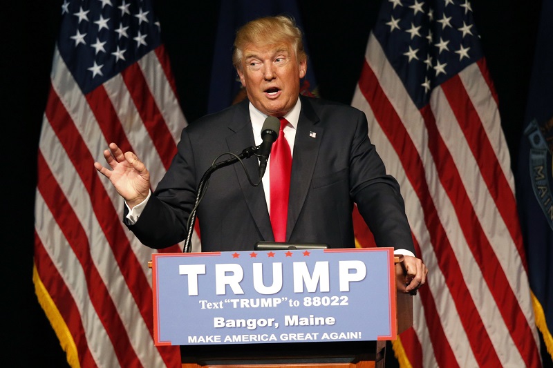 Kandidát na amerického prezidenta Donald Trump. 