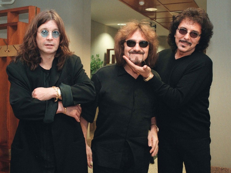 Skupina Black Sabbath při jedné návštěvě Česka. 