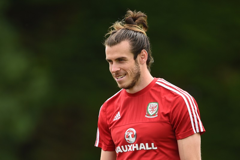 Velšská hvězda Gareth Bale. 
