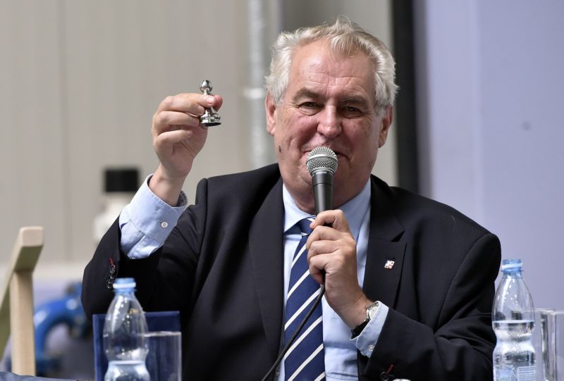 Prezident republiky Miloš Zeman.