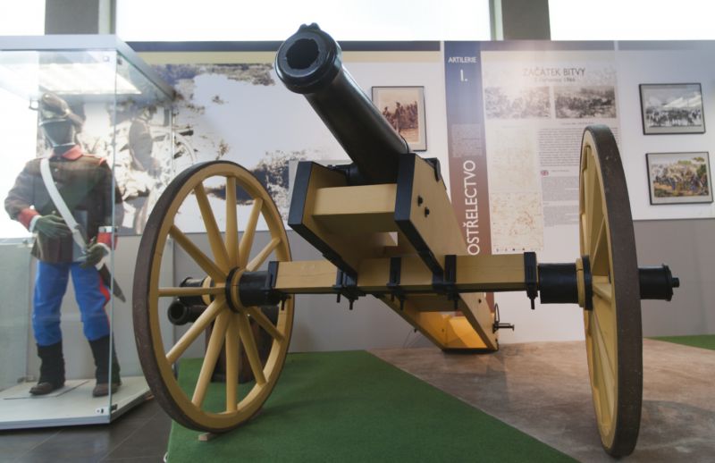 Muzeum bitvy u Chlumu u Hradce Králové.