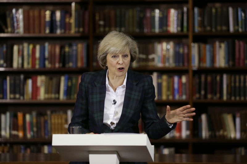 Ministryně vnitra Theresa Mayová.