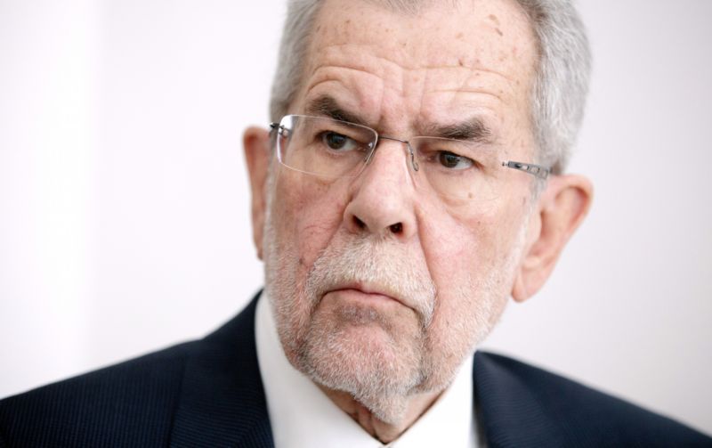 Rakouský prezidentský kandidát Alexander Van der Bellen.