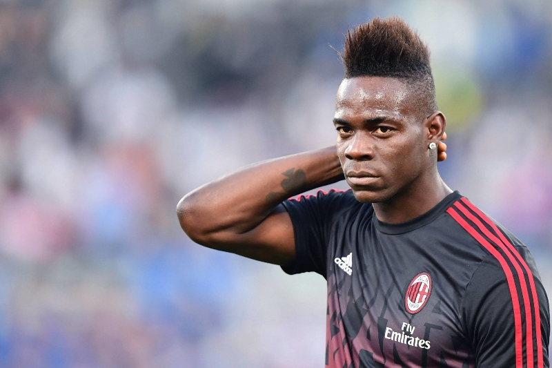 Italský fotbalista Mario Balotelli.