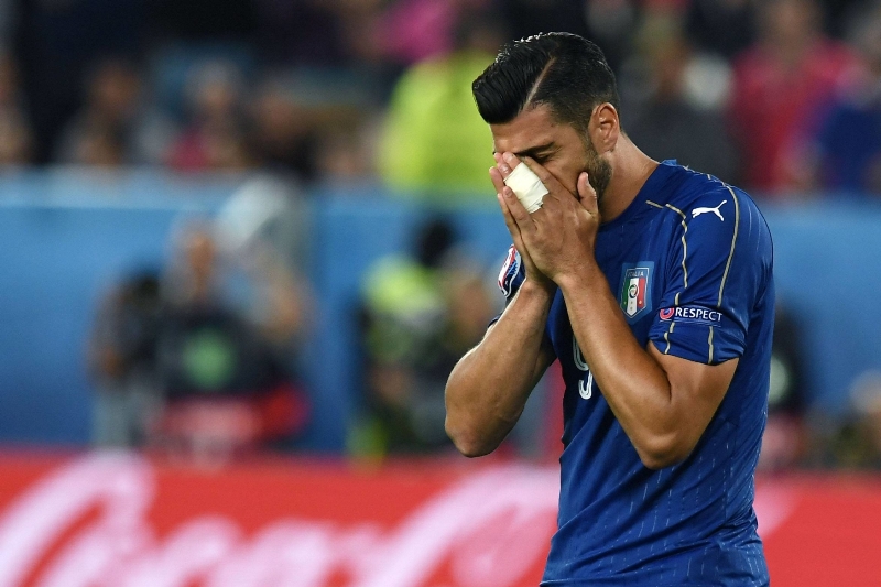 Italský fotbalový útočník Graziano Pellè.
