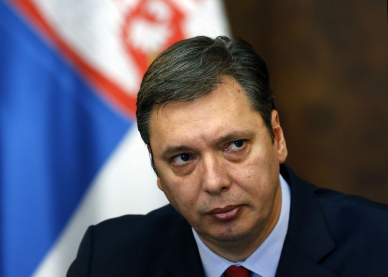 Srbský premiér Aleksandar Vučić. Srbský premiér Aleksandar Vučić.
