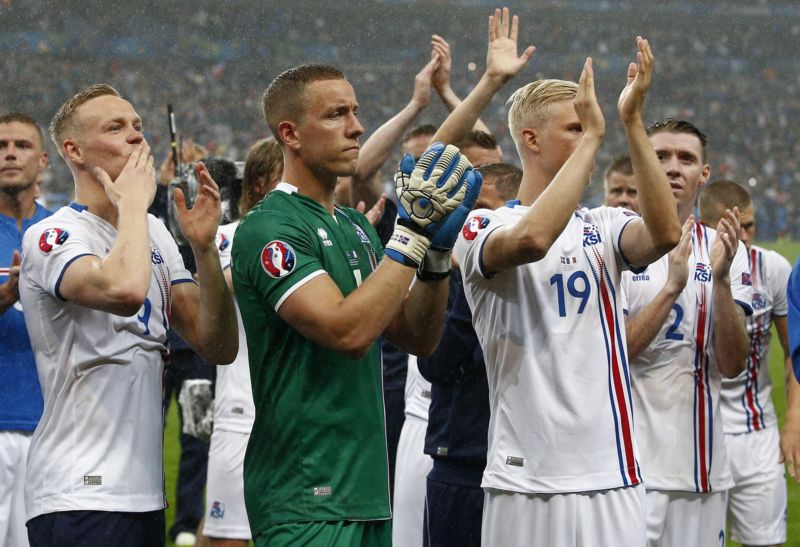 Fotbalisté Islandu.
