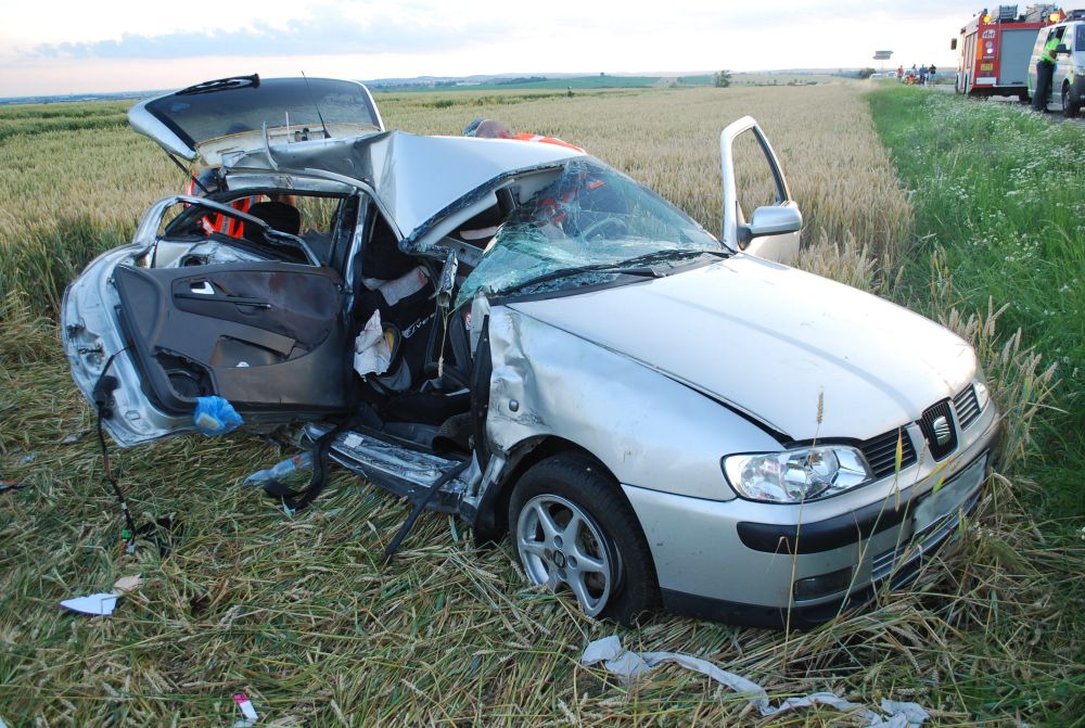 Havarované auto.