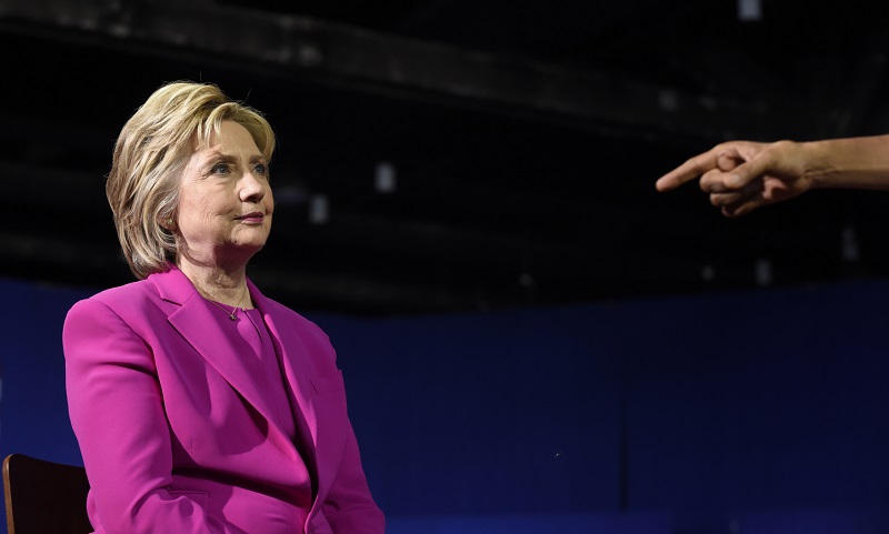 Kandidátka na amerického prezidenta Hillary Clintonová. 