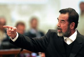 Saddám Husajn.