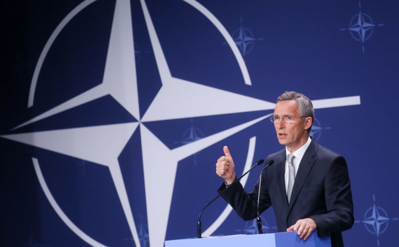 Jens Stoltenberg na varšavském summitu.