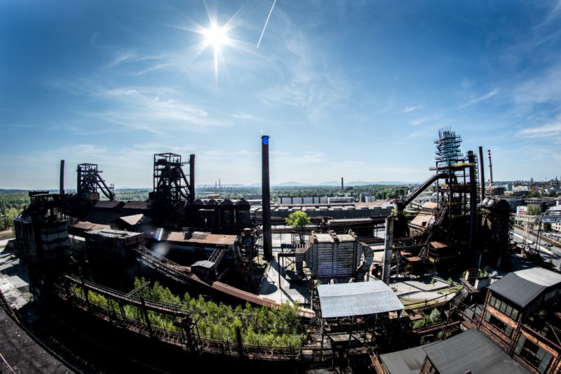 Dolní oblast Vítkovice, důl Hlubina. Dolní oblast Vítkovice, důl Hlubina.
