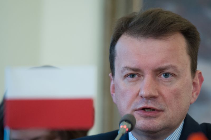 Polský ministr vnitra Mariusz Blaszczak. Polský ministr vnitra Mariusz Blaszczak.