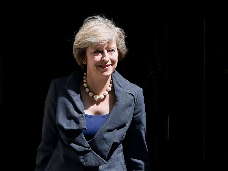 Budoucí premiérka Velké Británie Theresa Mayová. Budoucí premiérka Velké Británie Theresa Mayová.