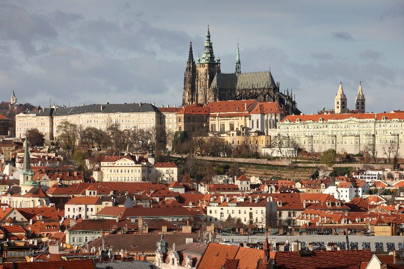 Pražský hrad, sídlo prezidenta.