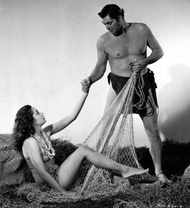 Johnny Weissmüller jako Tarzan.