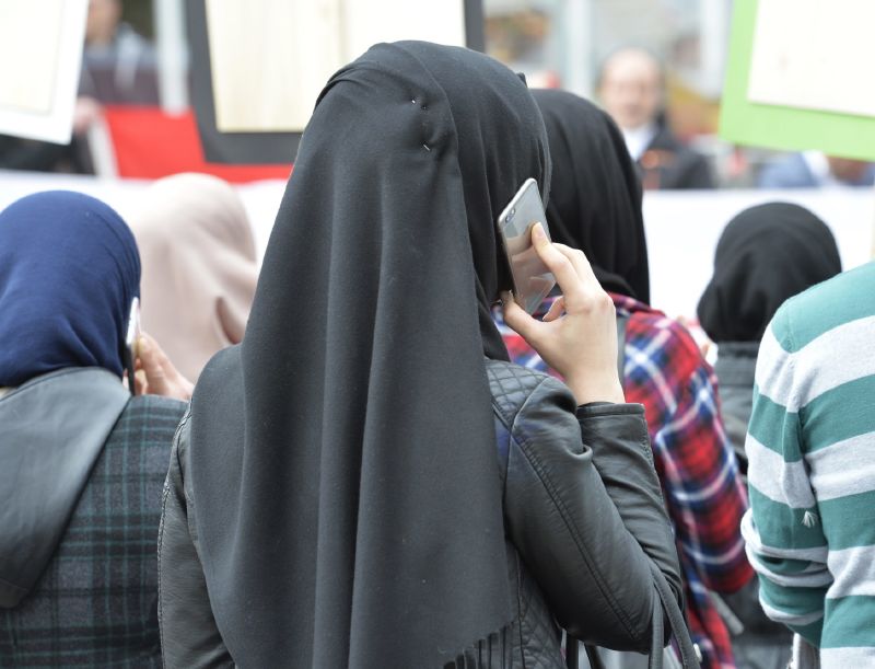 Muslimský šátek. 